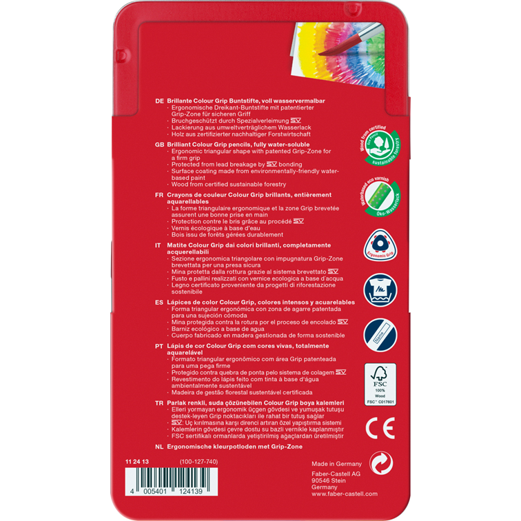 Color Grip 水彩色鉛筆12色