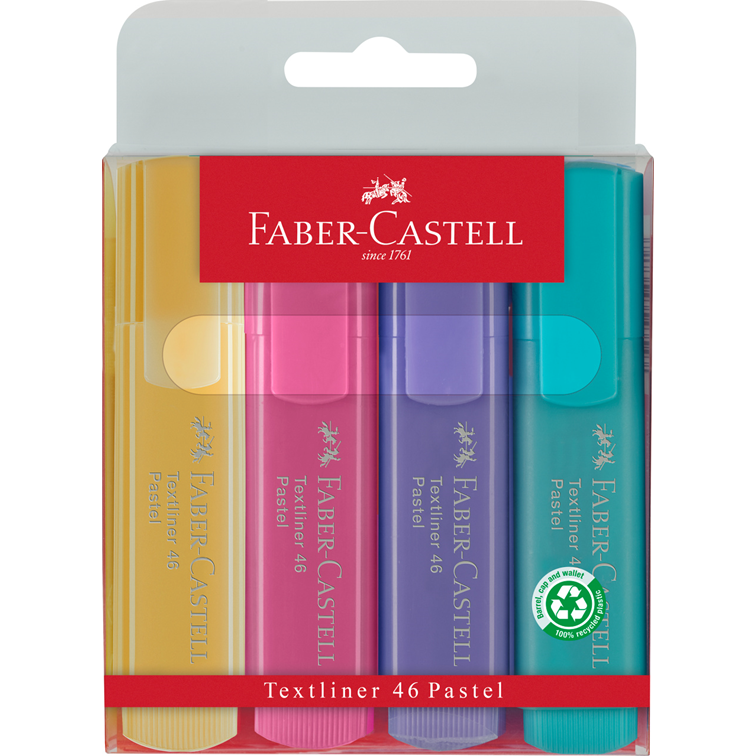 テキストライナー パステル4色セット – fabercastell-jp