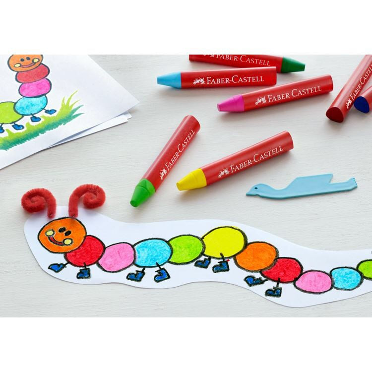 ジャンボワックスクレヨン 12色