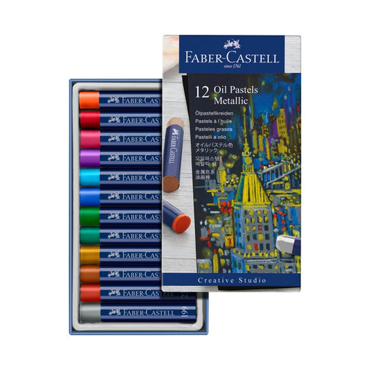オイルパステル メタリックカラー 12色