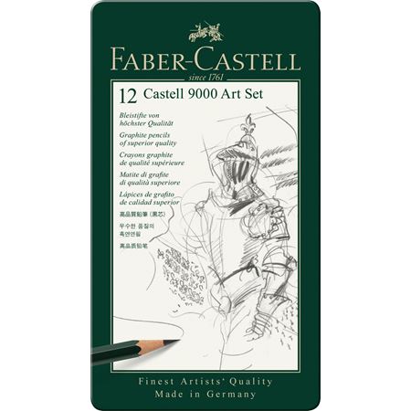 Castell9000鉛筆アートセット（8B～2H）