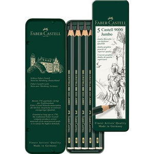 Castell9000ジャンボ鉛筆5硬度セット