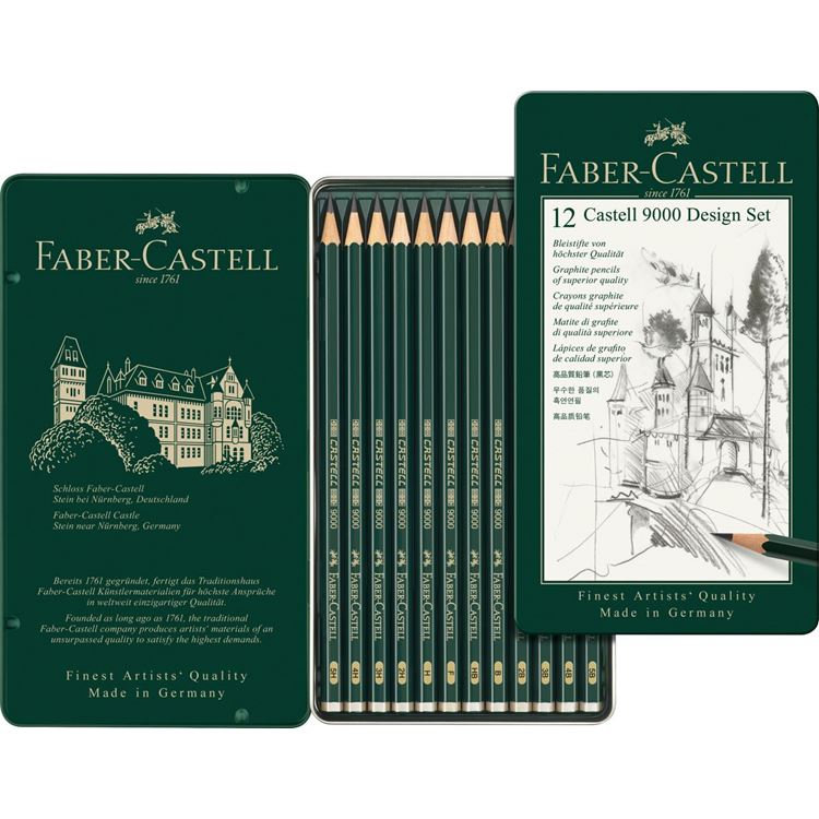 Castell9000鉛筆デザインセット（5B～5H） – fabercastell-jp